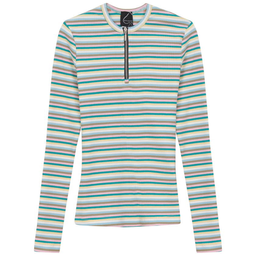Striped Henley Tee