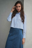 Cropped Stripped Blouse