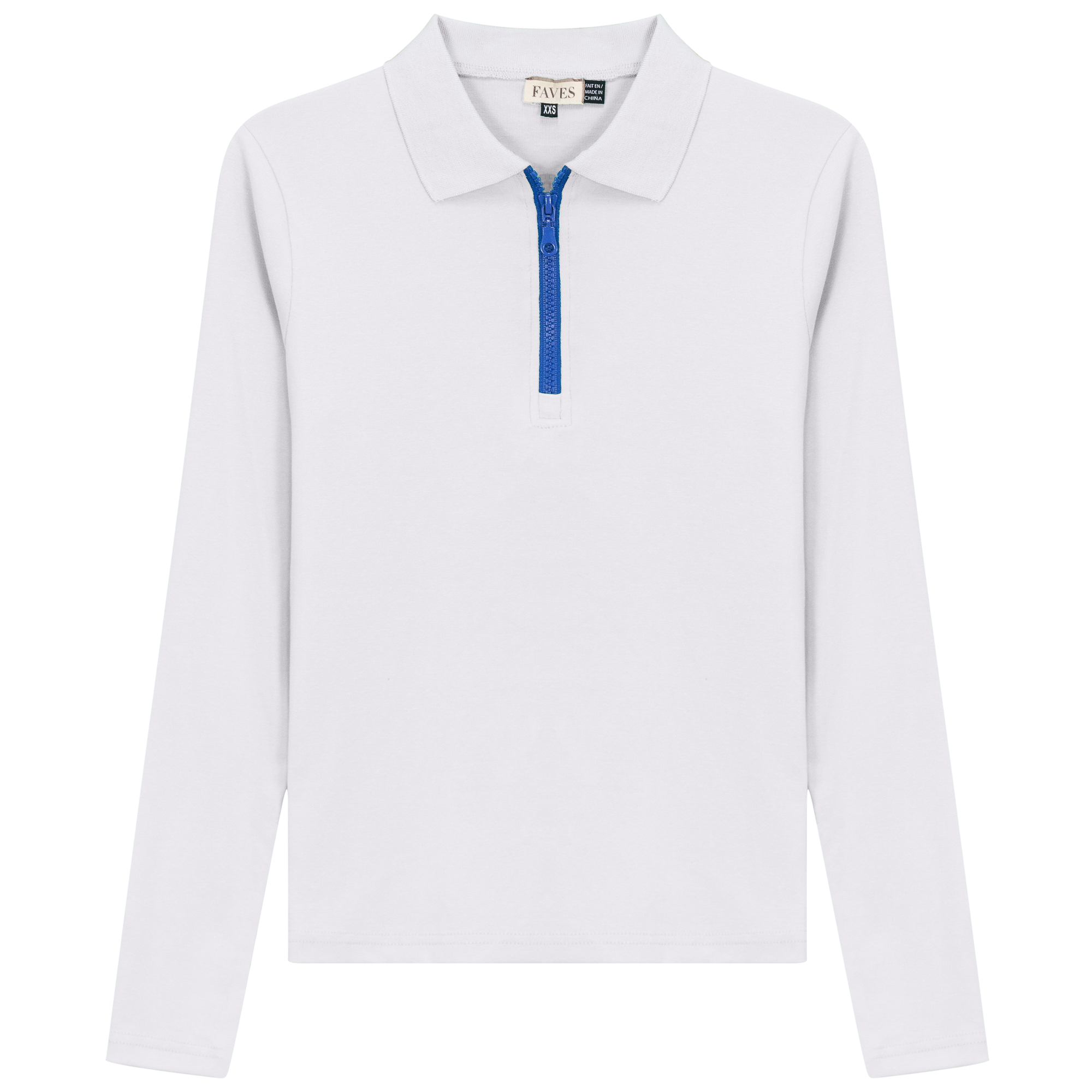 Henley Contrast Zip Tee