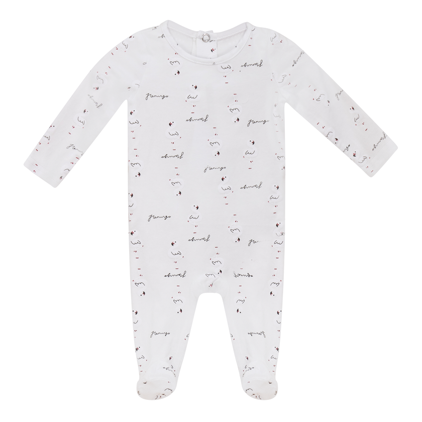 Flamingo Print Onesie