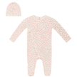 Crinkle Flower Print Onesie Set