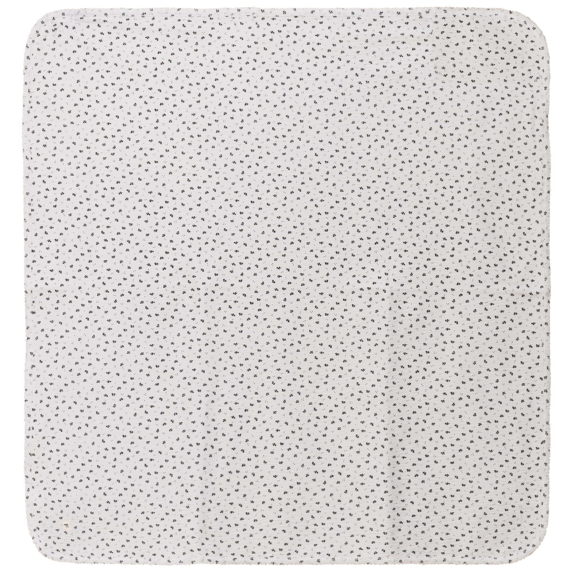 Crinkle Flower Print Blanket