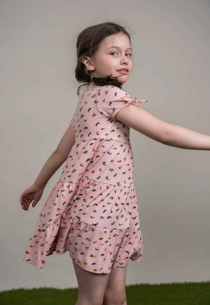 Multi Flower Print Dress