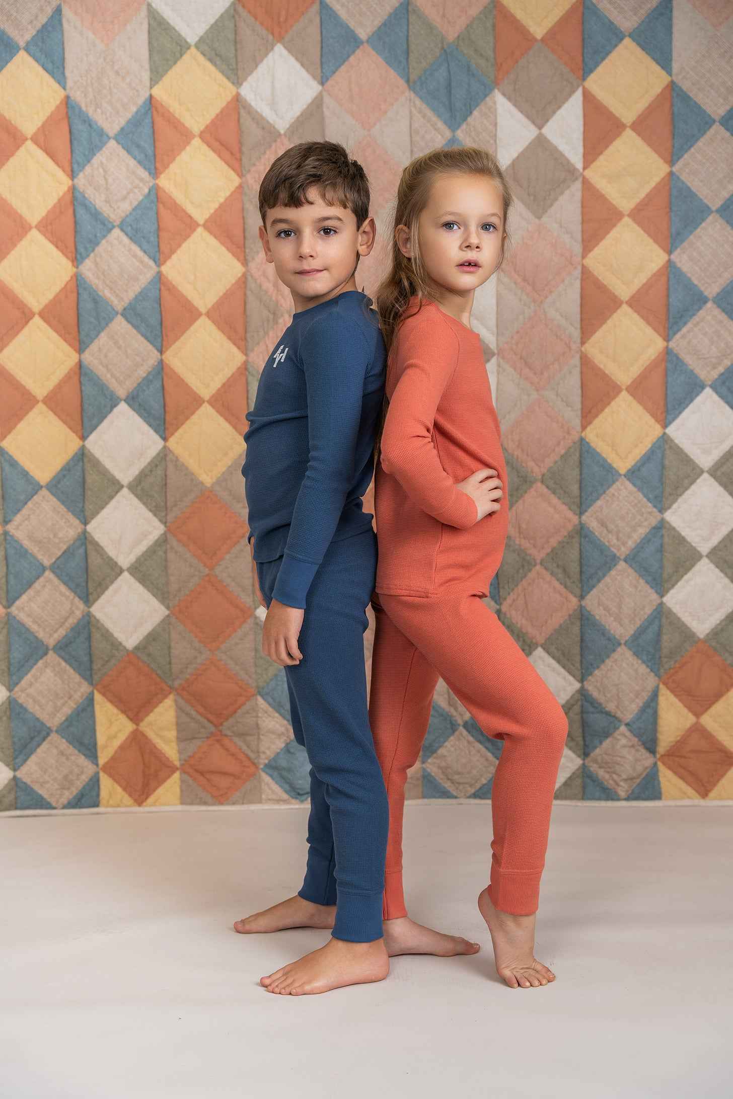 Waffle Square Textured 2Pc Set