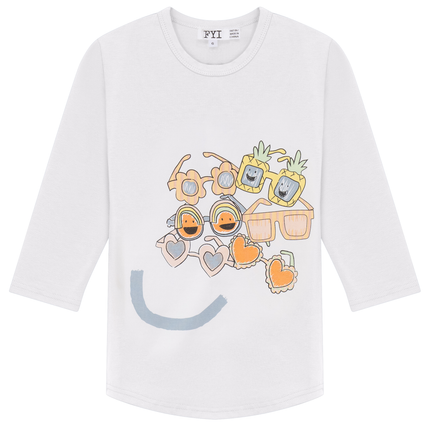Smiley Sunglasses Print Tshirt