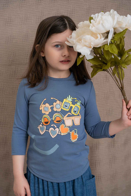 Smiley Sunglasses Print Tshirt