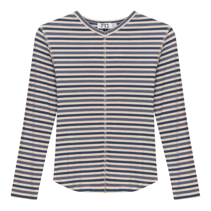 Striped Vneck Tshirt