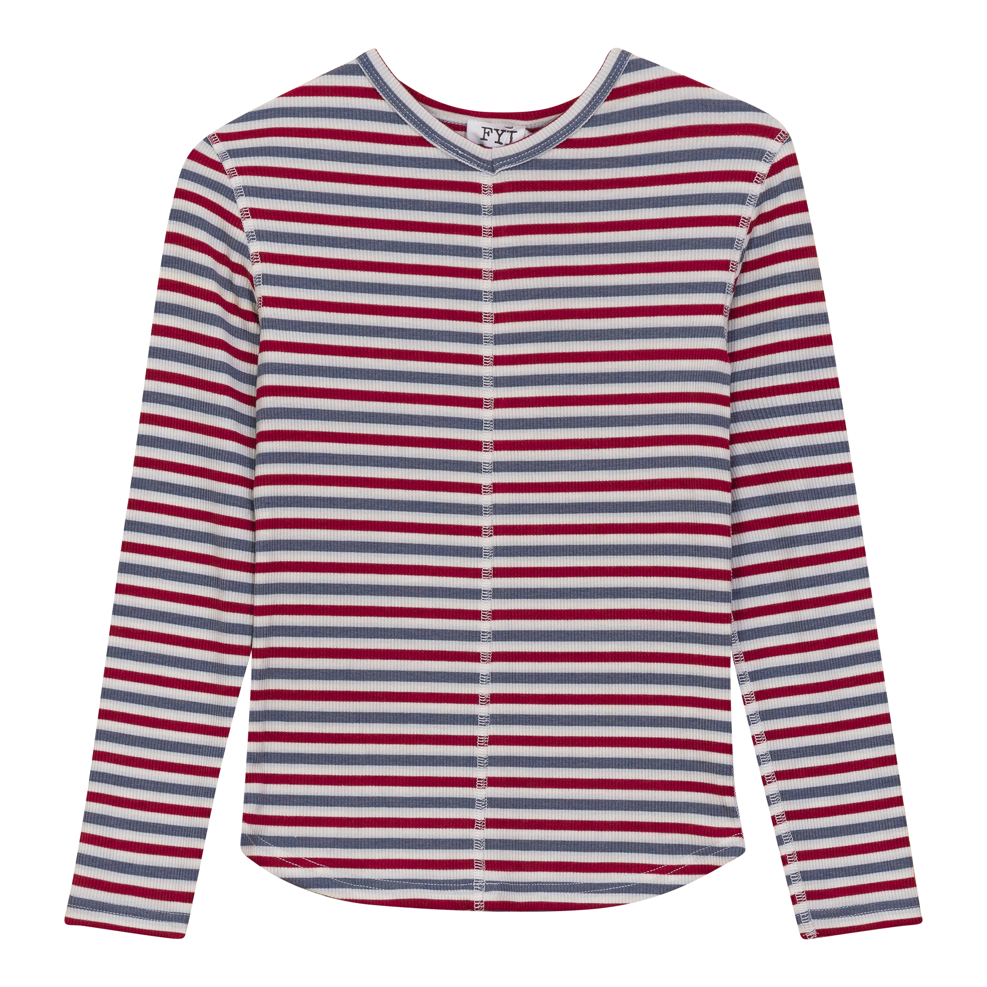 Striped Vneck Tshirt