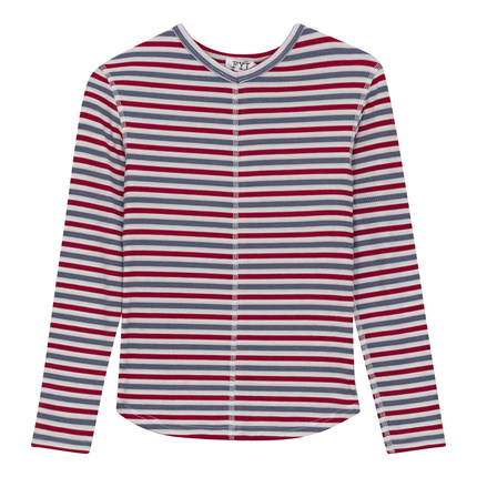 Striped Vneck Tshirt