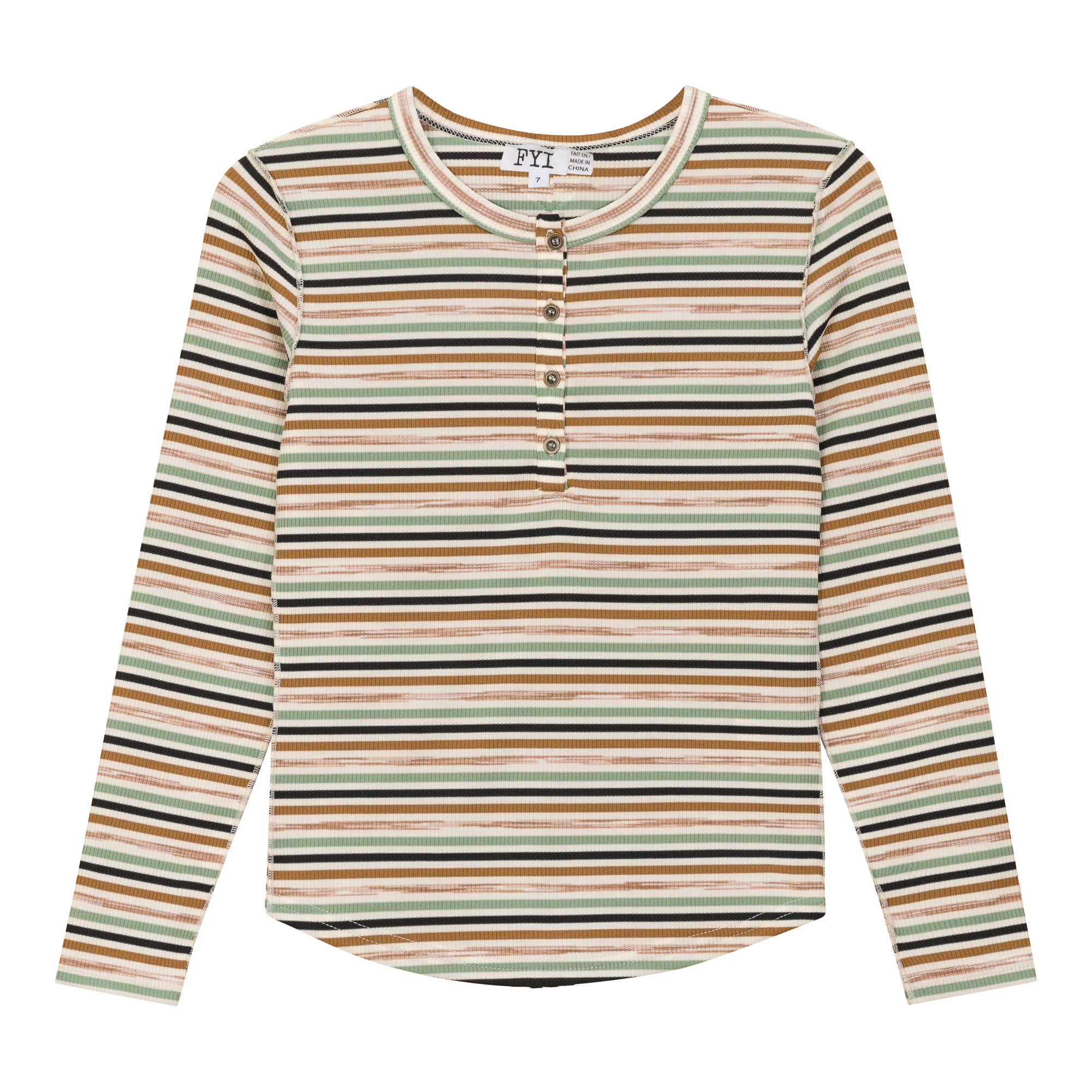 Multi Stripe Rib Top