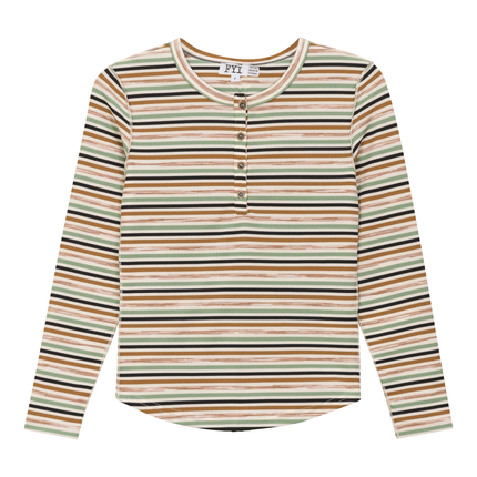Multi Stripe Rib Top