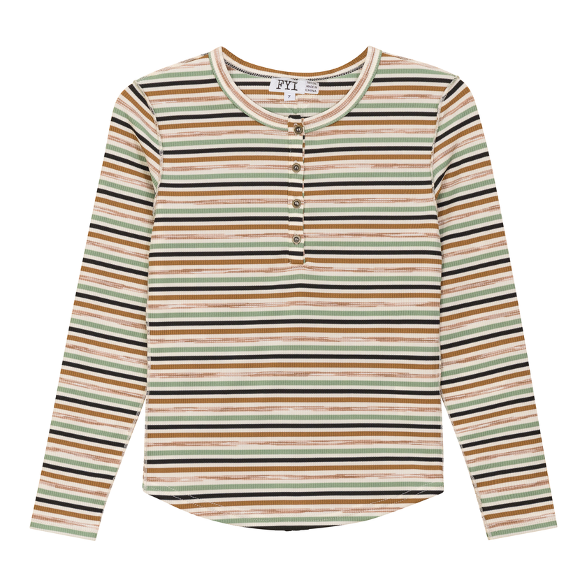Multi Stripe Rib Top