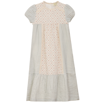 Maxi Dress with Lace Trim