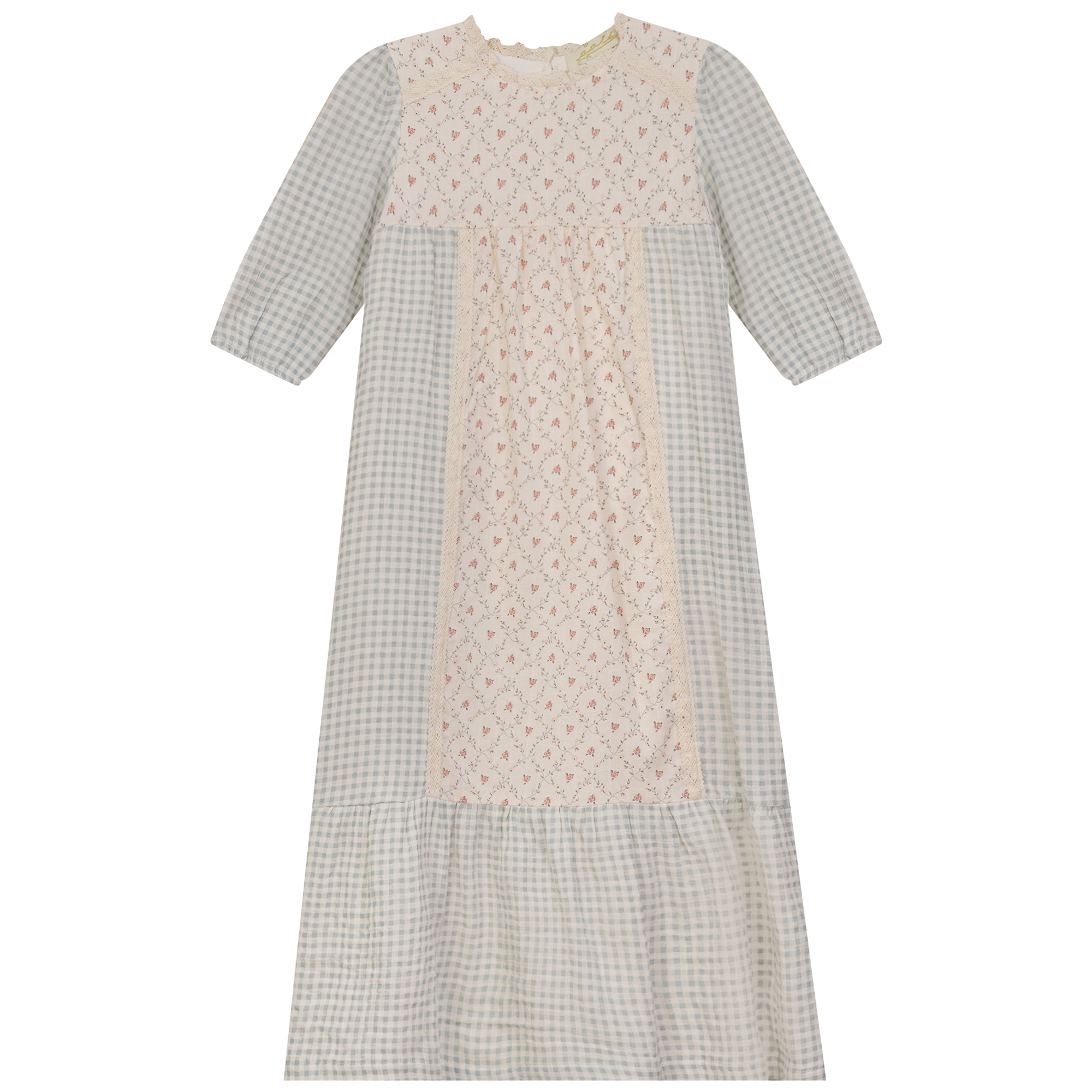 Maxi Dress with Lace Trim