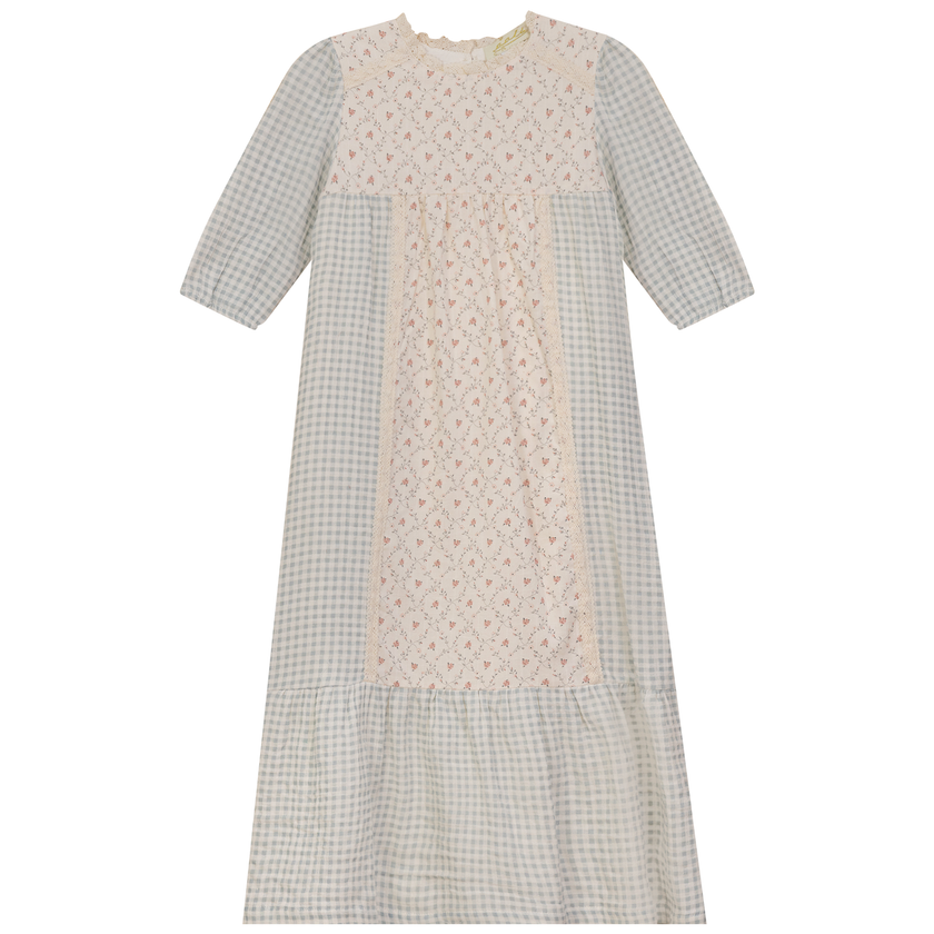 Maxi Dress with Lace Trim