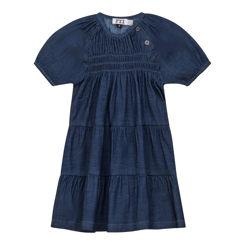 Denim Tiered Dress