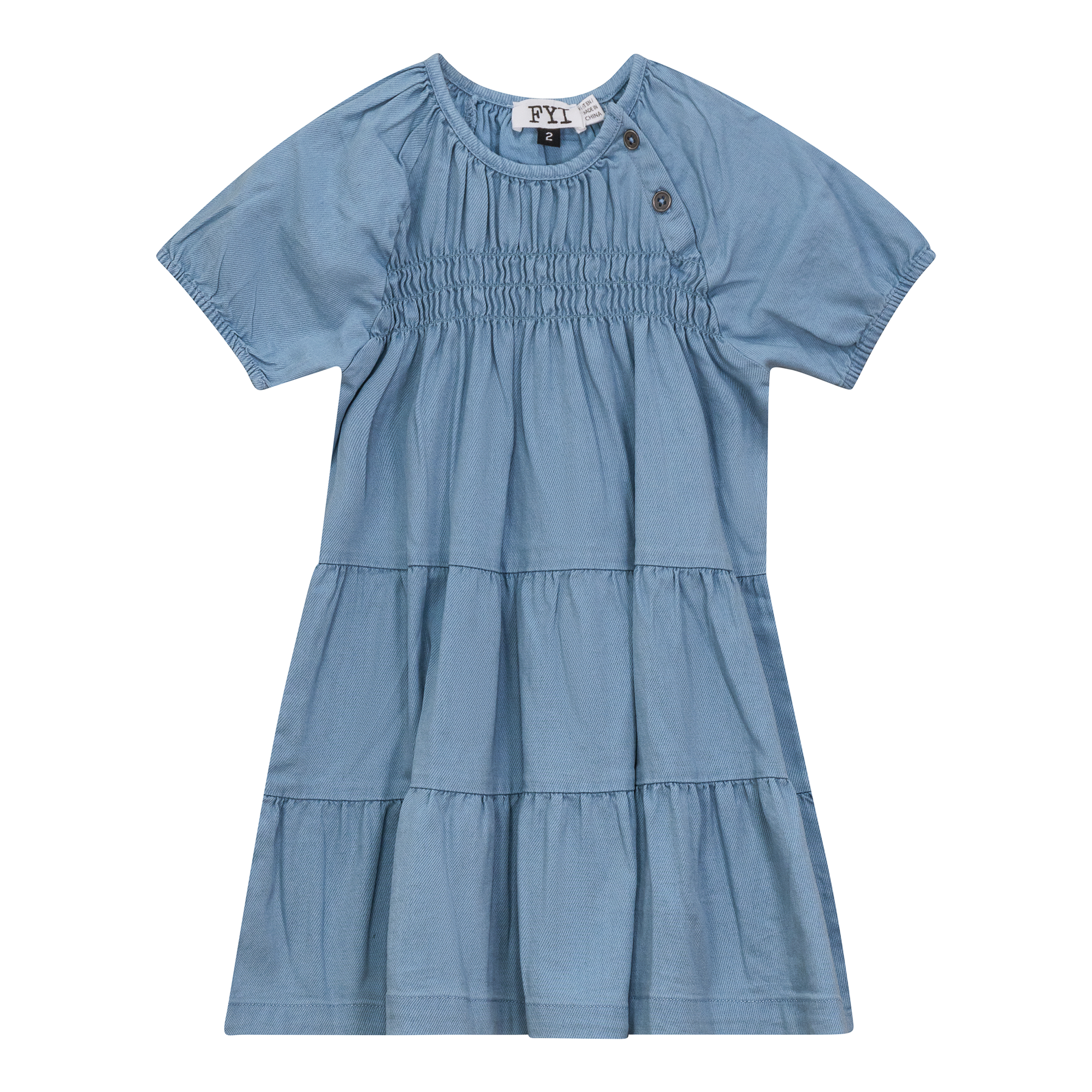Denim Tiered Dress