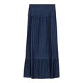 Denim Smoked Yoke Skirt