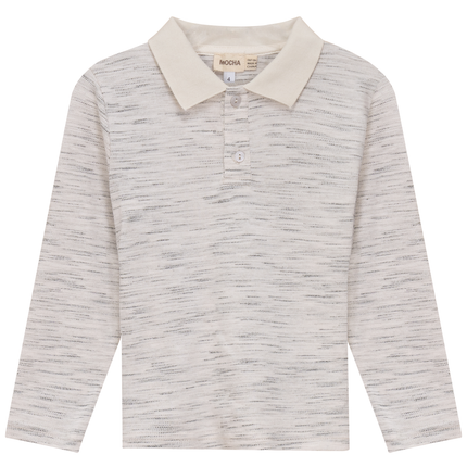 Woven long sleeve Polo