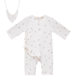 Leaf Print muslin Wrap Romper