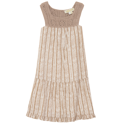 Flower Print Woven Jumper