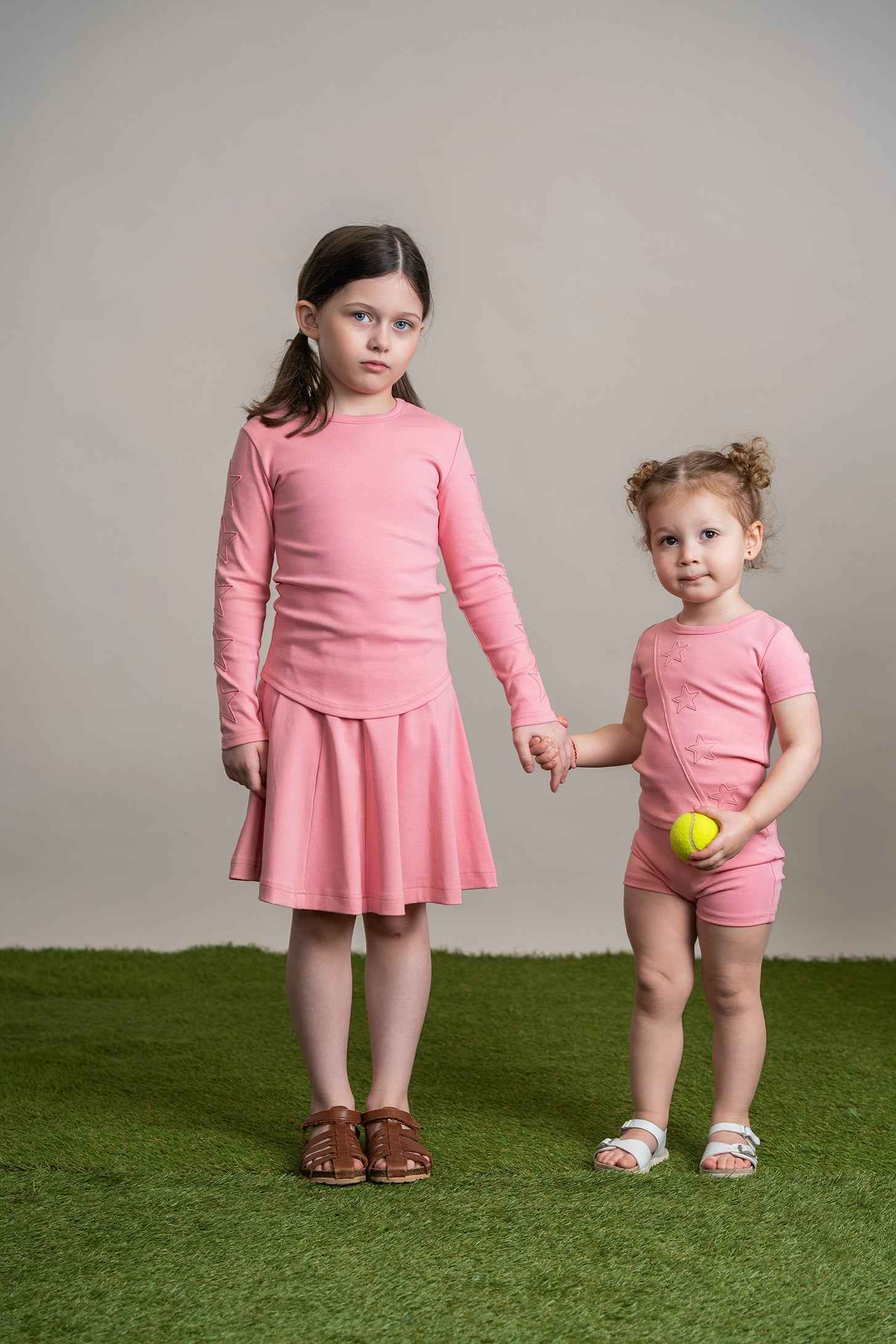 Ribbed Short Panel Skirt