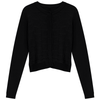 Pointelle Knit Crop Cardigan