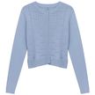 Pointelle Knit Crop Cardigan