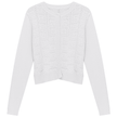 Pointelle Knit Crop Cardigan