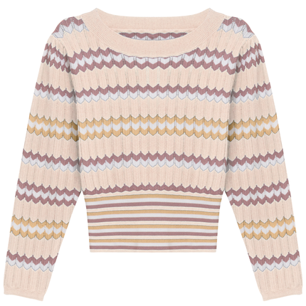 Zig Zag Striped Sweater