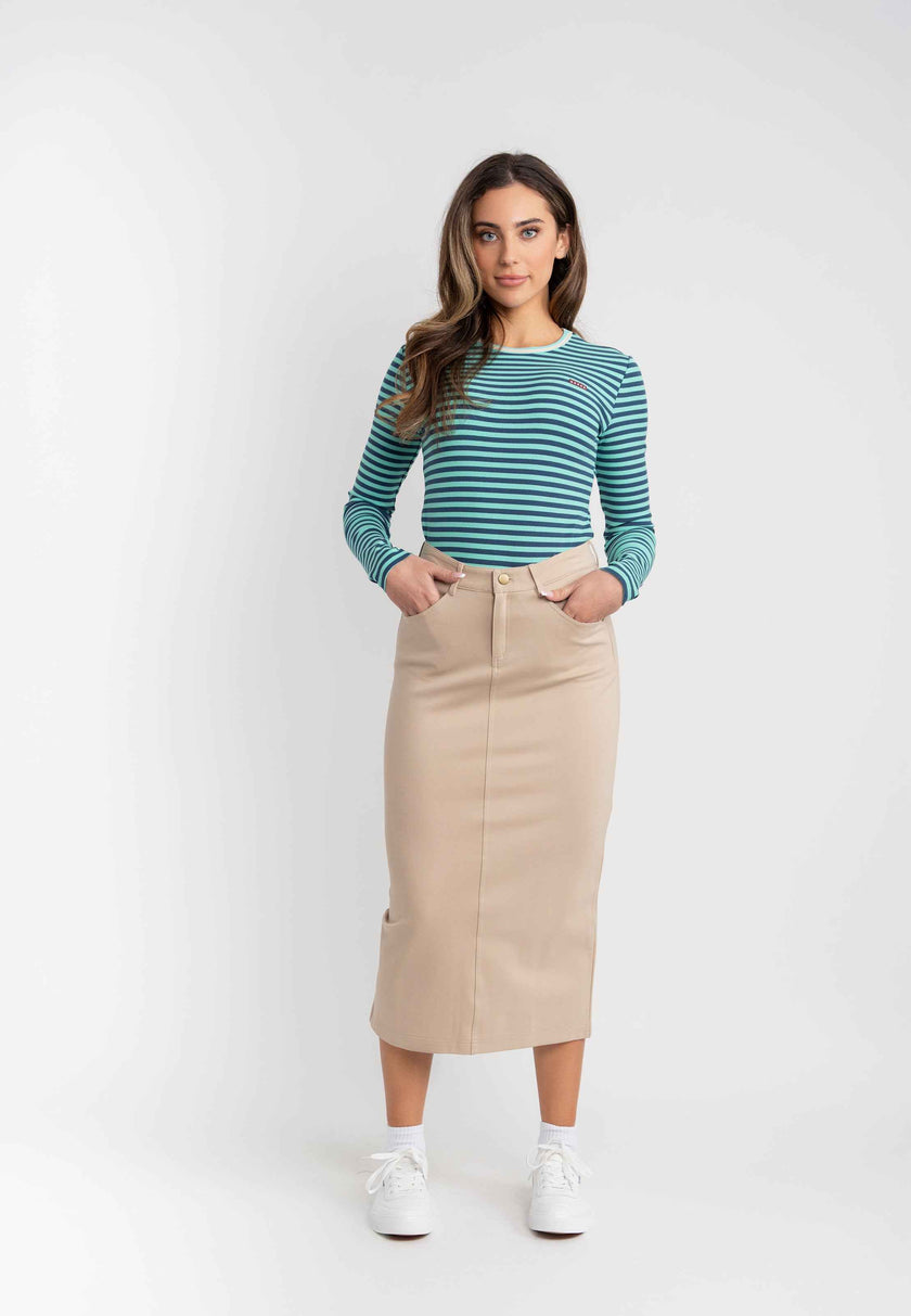 Ponte Midi Skirt
