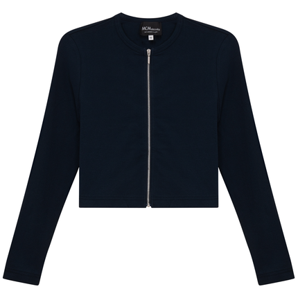 Maternity Ribbed Zip Cardigan