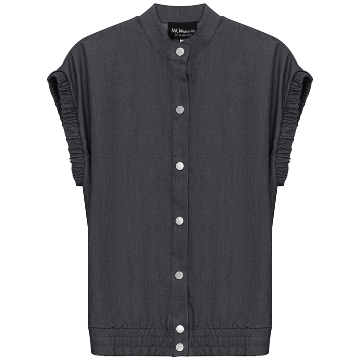 Maternity Denim Jacket Vest