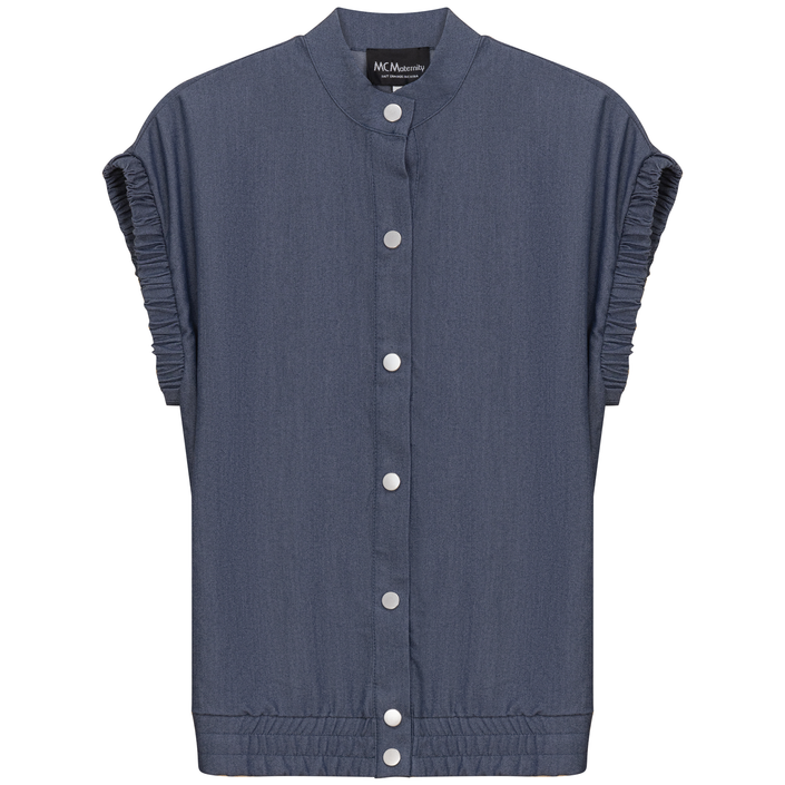 Maternity Denim Jacket Vest