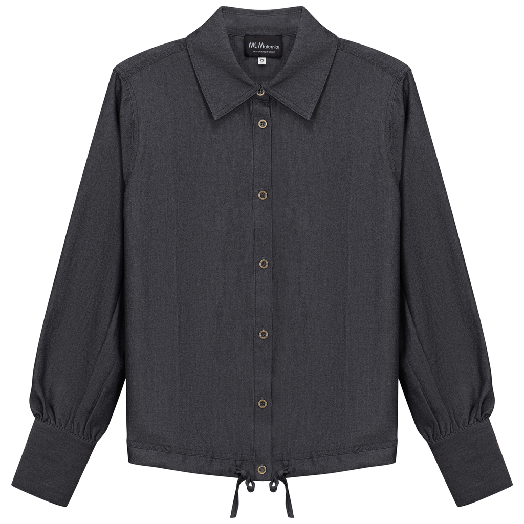 Maternity Denim Bungee Blouse