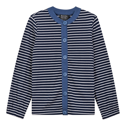 Maternity Striped Button Down Cardigan