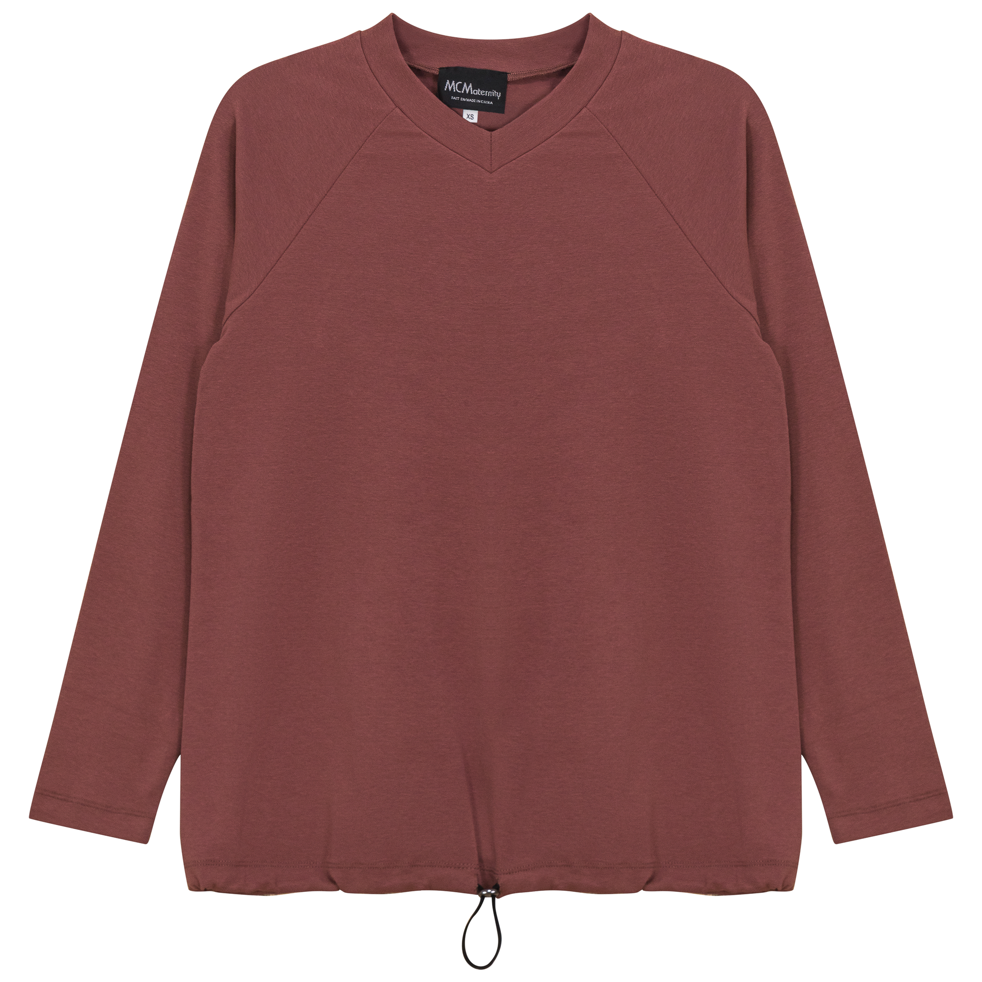 Maternity V Neck Bungee Tee