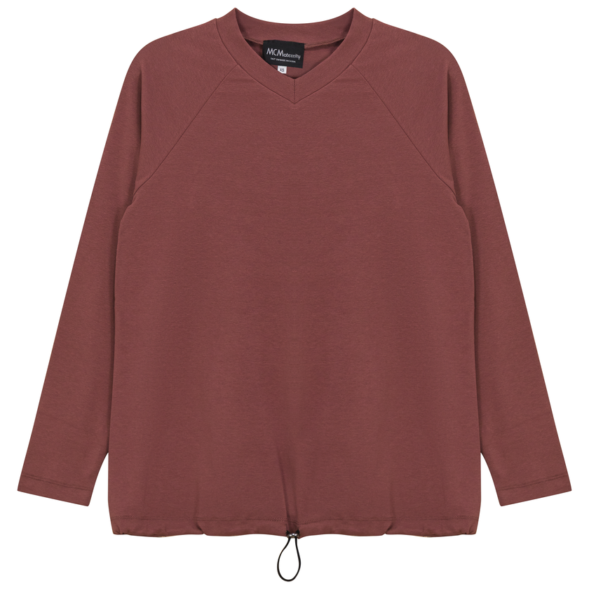 Maternity V Neck Bungee Tee