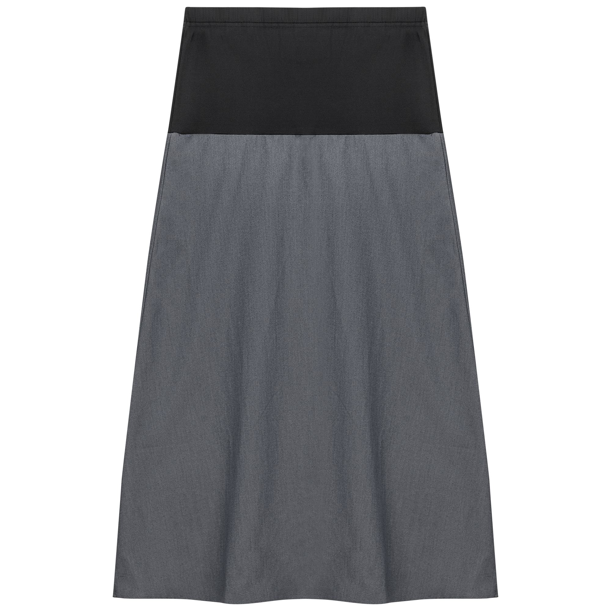 Maternity Chambray Midi Skirt