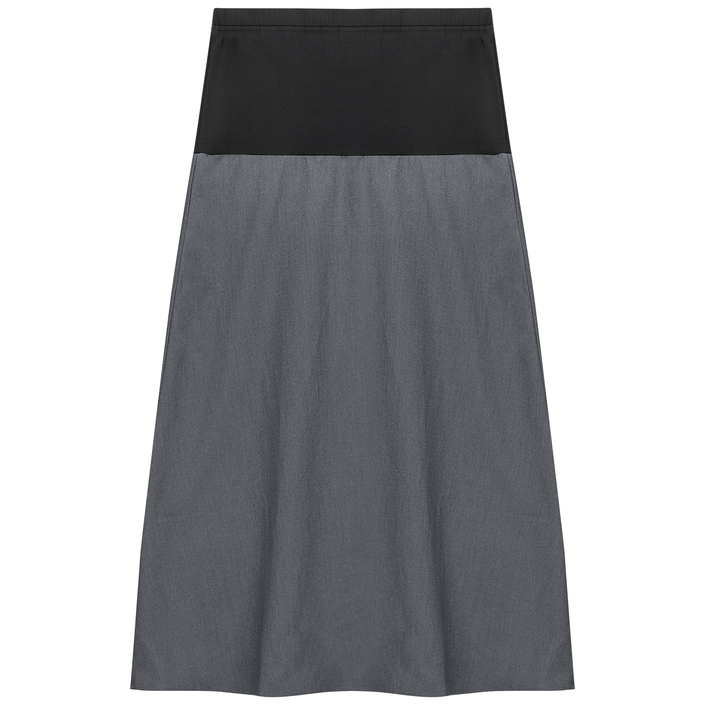 Maternity Chambray Midi Skirt