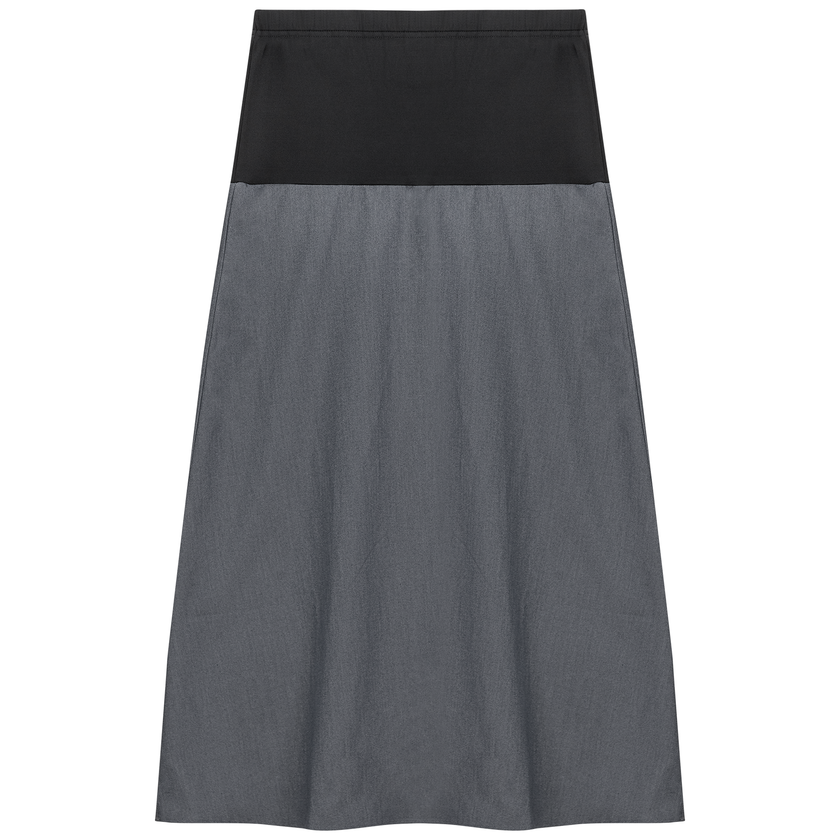 Maternity Chambray Midi Skirt