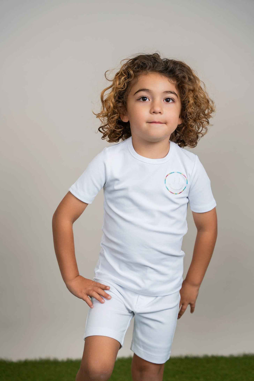 Smiley Embroidered T-Shirt