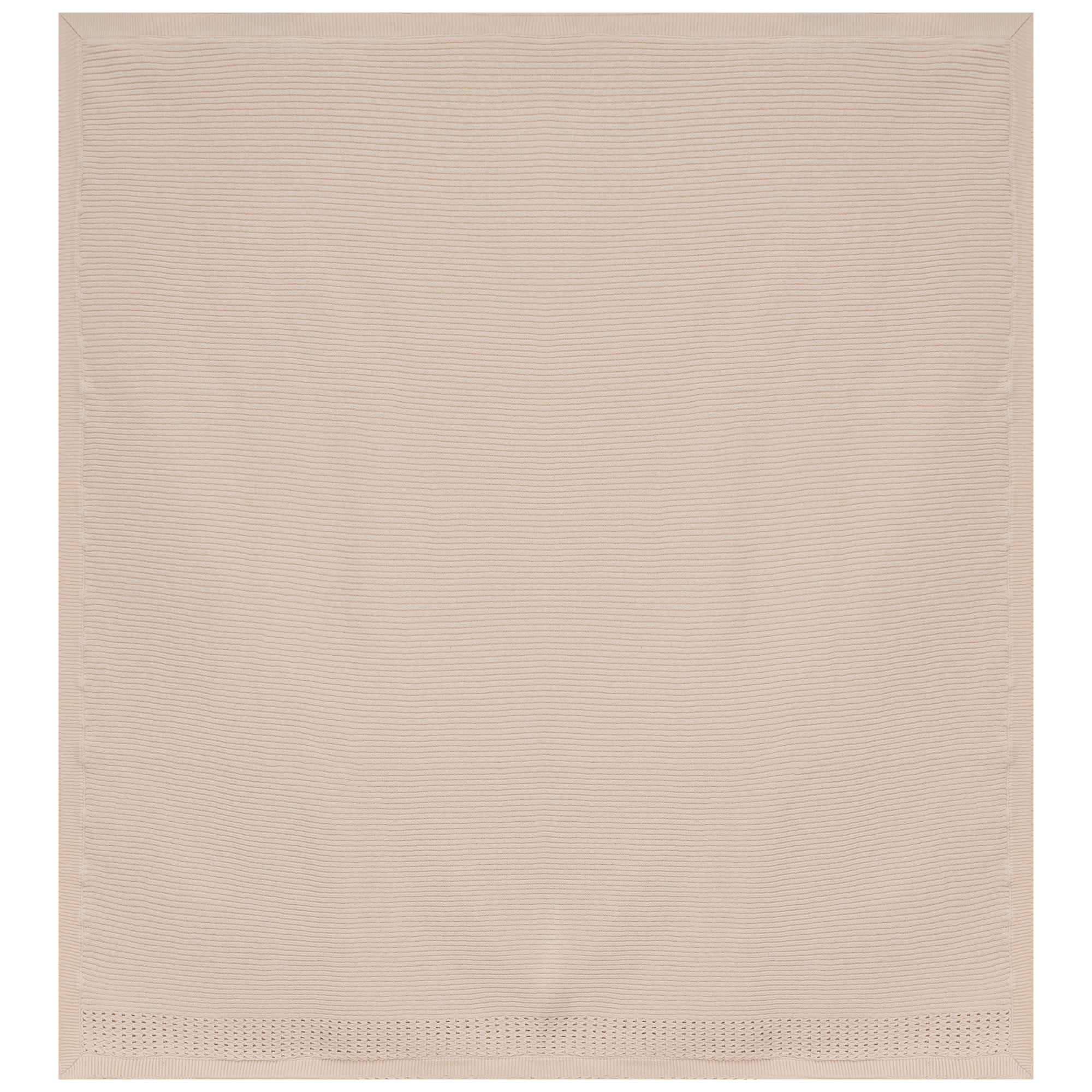 Holed Rib Knit Blanket