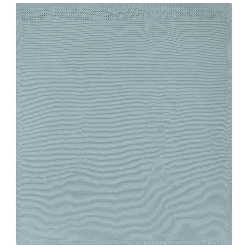 Holed Rib Knit Blanket