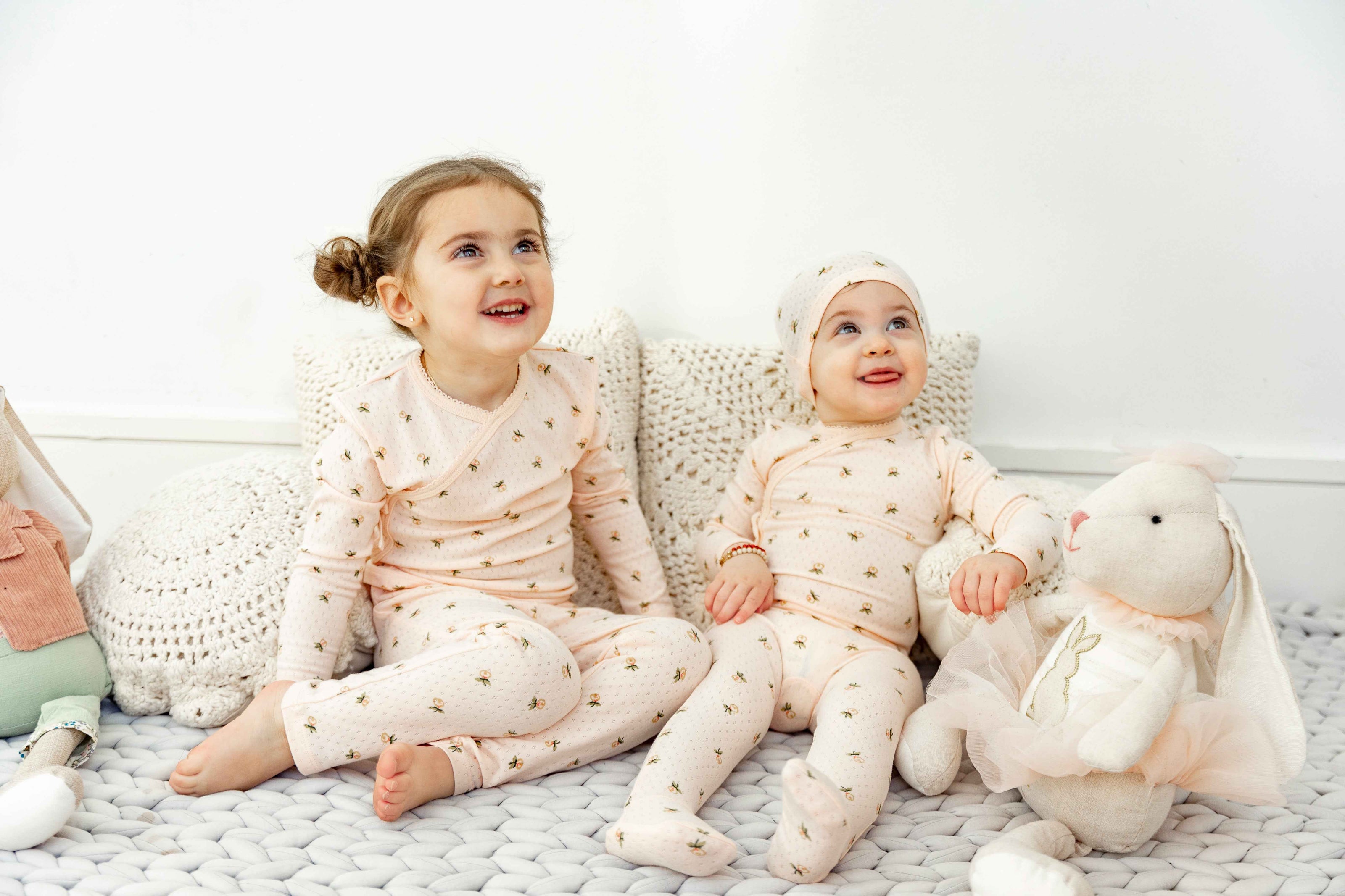 Floral Print Pointelle 2Pc Set