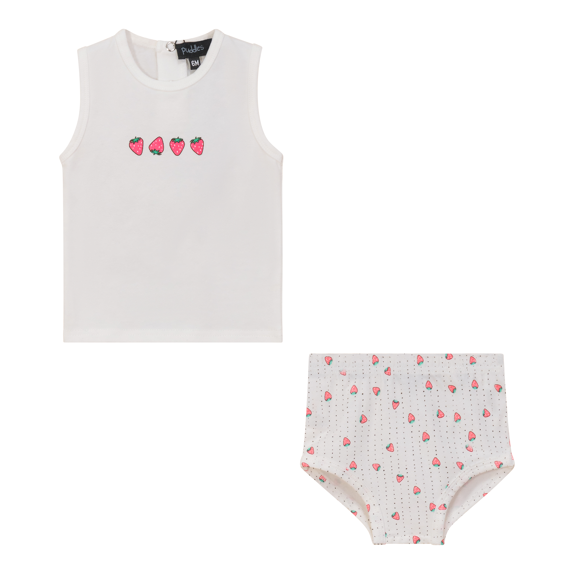 Strawberry and Pear Printed 2pc Set