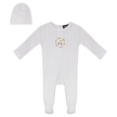 Pointelle Ribbed Onesie and Hat