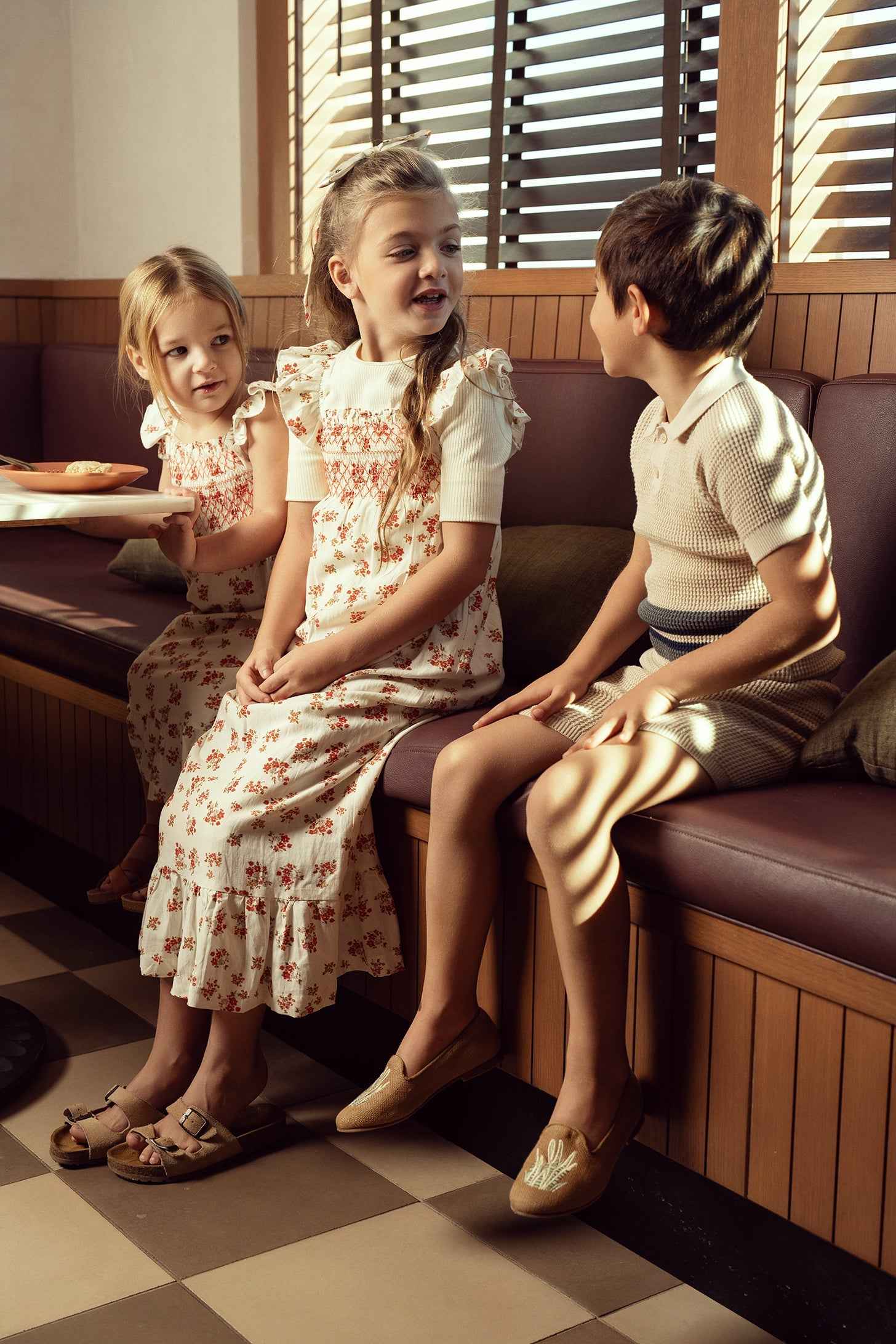 Waffle Knit Striped 2Pc Set