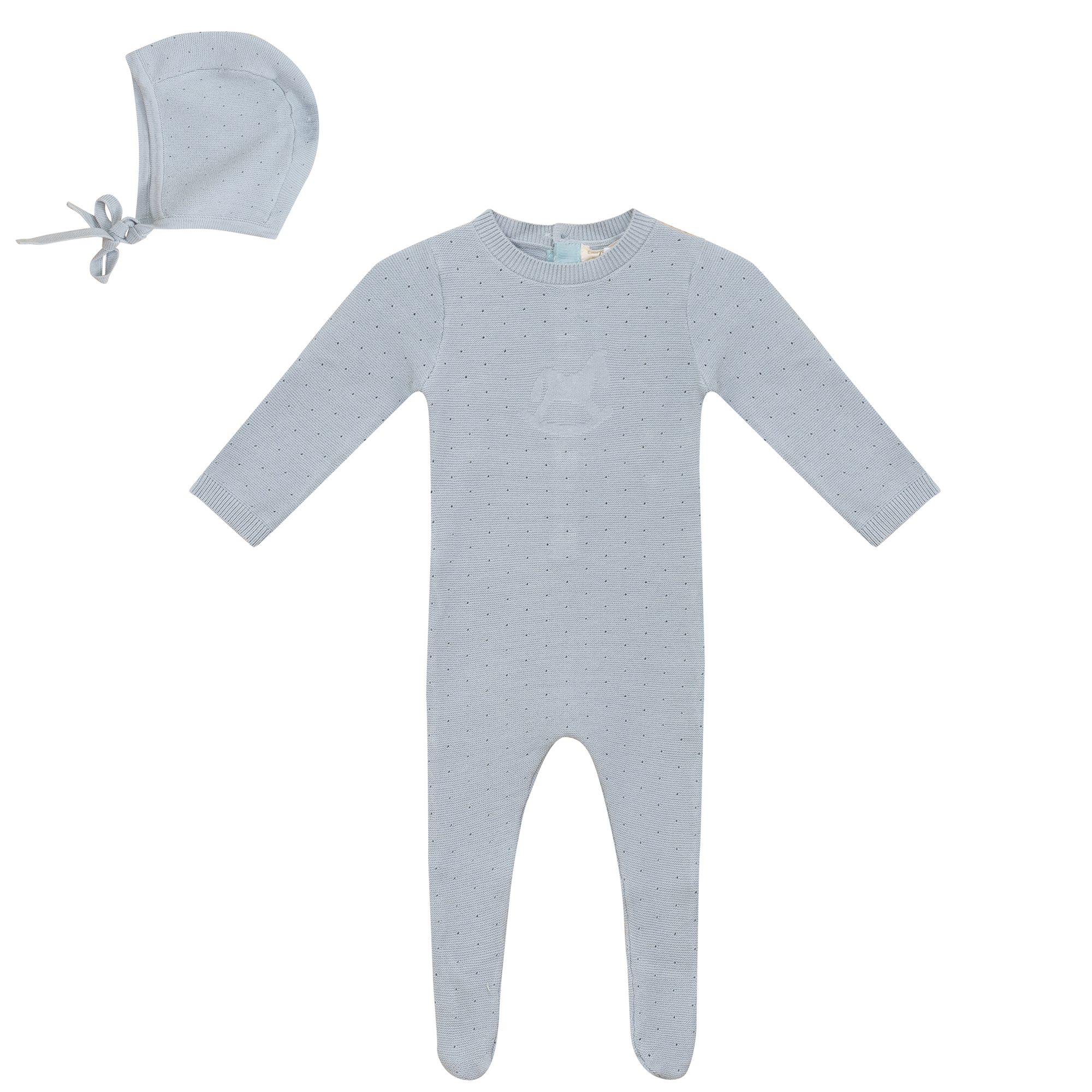 Pony Bow Print Onesie and Hat