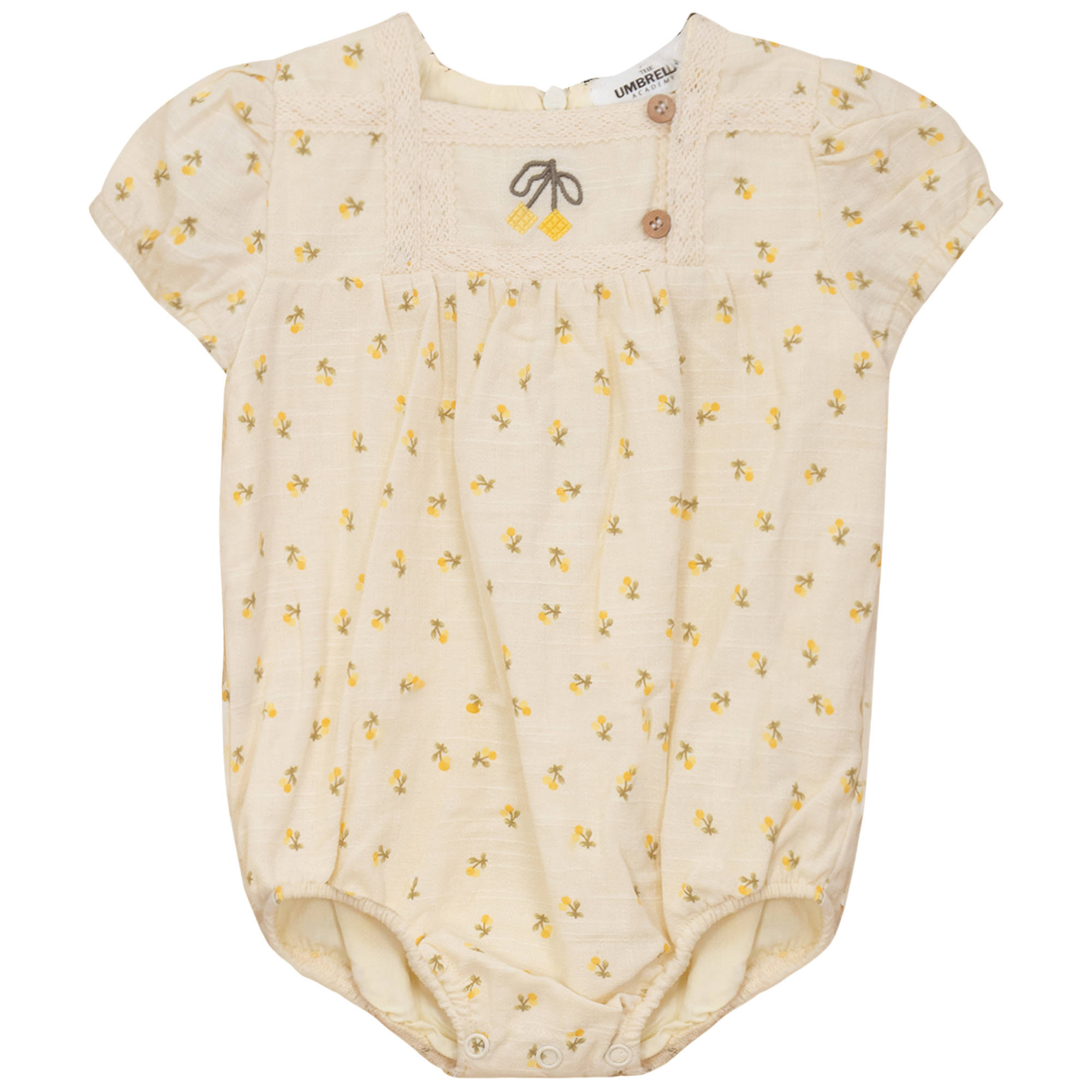 Cherry Printed Linen Bubble